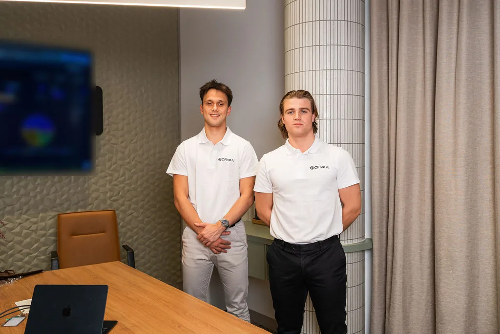 Nick and Luka from the CFive AI team